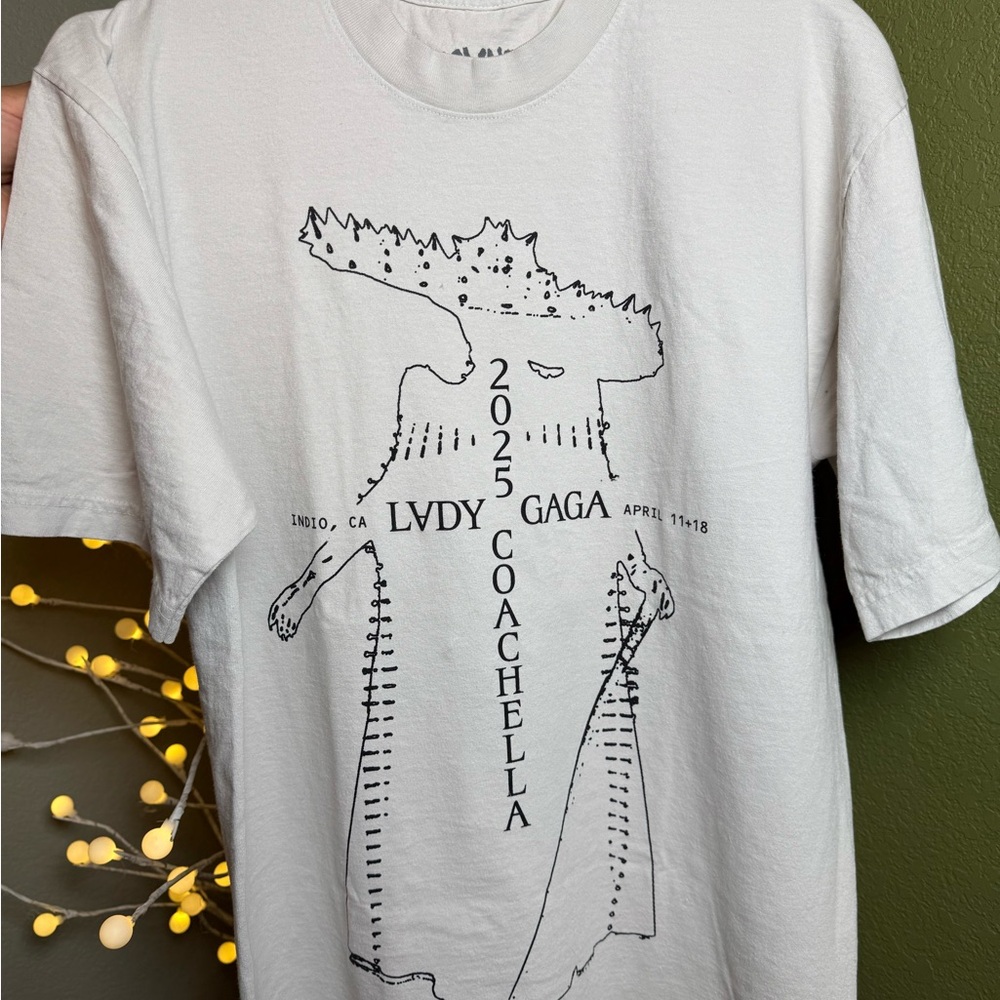 Lady Gaga official Coachella Graphic T-Shirt.